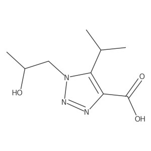 1-(2-Hydroxypropyl)-5-isopropyl-1h-1,2,3-triazole-4-carboxylic acid结构式