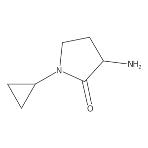 3-Amino-1-cyclopropylpyrrolidin-2-one结构式