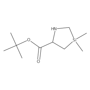 Tert-butyl 3,3-dimethyl-1,3-azasilolidine-5-carboxylate Structure