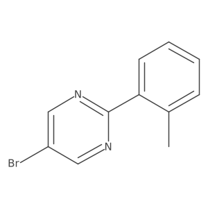 Pyrimidine, 5-bromo-2-(2-methylphenyl)-结构式