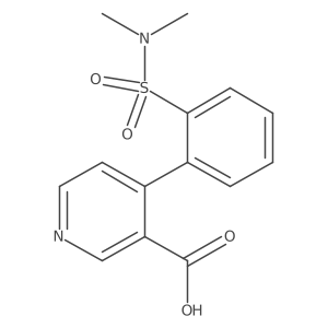 4-(2-N,N-Dimethylsulfamoylphenyl)nicotinic acid Structure