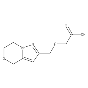 2-((6,7-dihydro-4H-pyrazolo[5,1-c][1,4]oxazin-2-yl)methoxy)acetic acid Structure