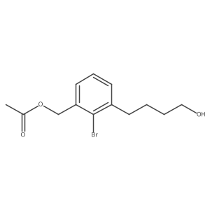 2-Bromo-3-(4-hydroxybutyl)benzyl acetate结构式