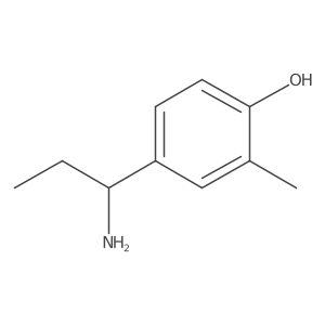 4-(1-Aminopropyl)-2-methylphenol Structure