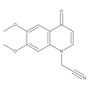 2-(6,7-Dimethoxy-4-oxoquinolin-1(4H)-yl)acetonitrile结构式