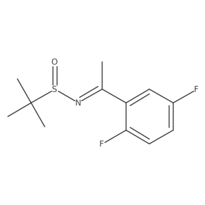 (NE)-N-[1-(2,5-difluorophenyl)ethylidene]-2-methyl-propane-2-sulfinamide Structure