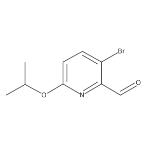 3-Bromo-6-isopropoxypicolinaldehyde结构式