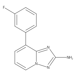 8-(3-Fluorophenyl)-[1,2,4]triazolo[1,5-a]pyridin-2-ylamine Structure