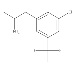 (2R)-1-[3-chloro-5-(trifluoromethyl)phenyl]propan-2-amine结构式