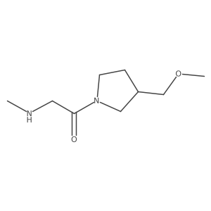 1-[3-(Methoxymethyl)pyrrolidin-1-yl]-2-(methylamino)ethan-1-one Structure