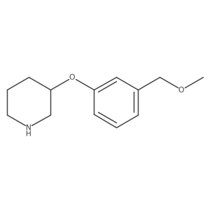 3-(3-(Methoxymethyl)phenoxy)piperidine结构式