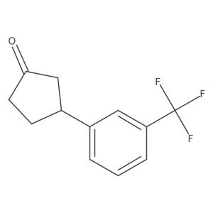 3-(3-(Trifluoromethyl)phenyl)cyclopentanone结构式