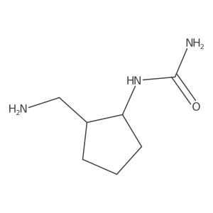 [2-(Aminomethyl)cyclopentyl]urea结构式
