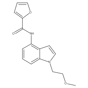 N-[1-(2-methoxyethyl)-1H-indol-4-yl]-2-furamide结构式
