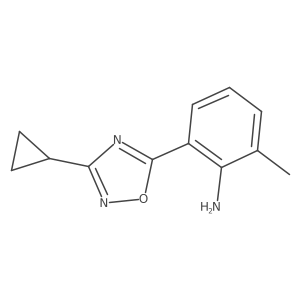 2-(3-Cyclopropyl-1,2,4-oxadiazol-5-yl)-6-methylbenzenamine Structure