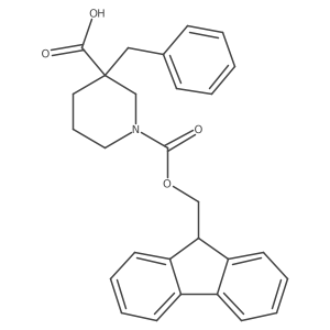 (S)-Fmoc-3-benzyl-piperidine-3-carboxylic acid Structure