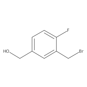 [3-(Bromomethyl)-4-fluorophenyl]methanol结构式