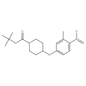 Tert-butyl 4-(3-methyl-4-nitrophenoxy)piperidine-1-carboxylate结构式