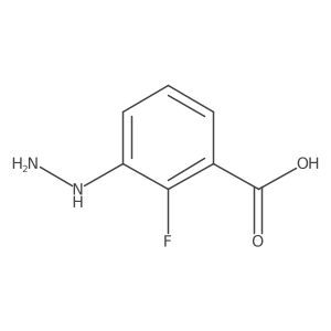 2-Fluoro-3-hydrazinylbenzoic acid结构式