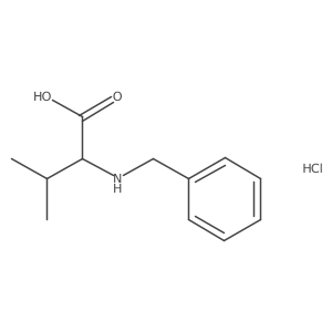 2-(Benzylamino)-3-methylbutanoic acid hydrochloride Structure