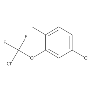 4-Chloro-2-[chloro(difluoro)-methoxy]-1-methyl-benzene结构式