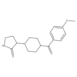 3-(4-(4-Methoxybenzoyl)piperidin-1-yl)pyrrolidin-2-one结构式