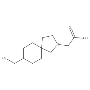 2-(8-(Mercaptomethyl)-2-azaspiro[4.5]decan-2-yl)acetic acid Structure
