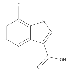 Benzo[b]thiophene-3-carboxylic acid, 7-fluoro- Structure