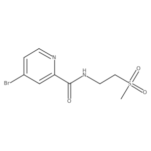 4-Bromo-N-(2-(methylsulfonyl)ethyl)picolinamide Structure