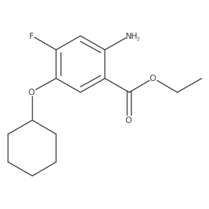Ethyl 2-amino-5-(cyclohexyloxy)-4-fluorobenzoate结构式