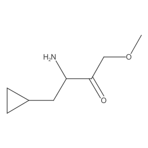 3-Amino-4-cyclopropyl-1-methoxybutan-2-one结构式