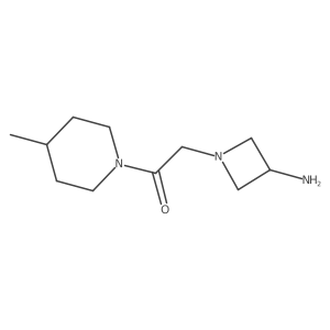 2-(3-Aminoazetidin-1-yl)-1-(4-methylpiperidin-1-yl)ethan-1-one结构式