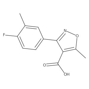 3-(4-Fluoro-3-methylphenyl)-5-methylisoxazole-4-carboxylic acid Structure