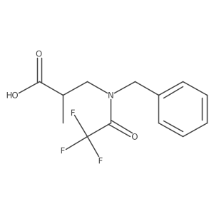 3-(N-benzyl-2,2,2-trifluoroacetamido)-2-methylpropanoic acid Structure