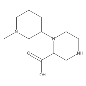 1-(1-Methylpiperidin-3-yl)piperazine-2-carboxylic acid Structure