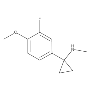 1-(3-fluoro-4-methoxyphenyl)-N-methylcyclopropan-1-amine Structure