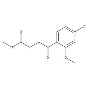 Methyl 4-chloro-2-methoxy-I(3)-oxobenzenebutanoate Structure