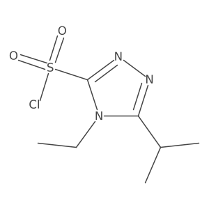 4-ethyl-5-(propan-2-yl)-4H-1,2,4-triazole-3-sulfonyl chloride Structure
