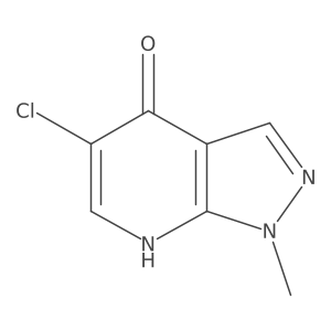 5-Chloro-1-methyl-1H-pyrazolo[3,4-b]pyridin-4(7H)-one结构式