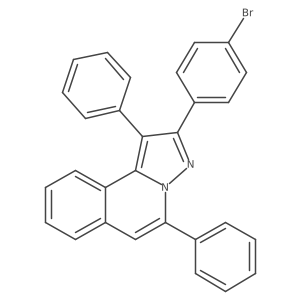 2-(4-Bromophenyl)-1,5-diphenylpyrazolo[5,1-a]isoquinoline结构式