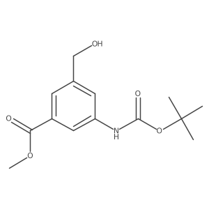 Methyl 3-{[(tert-butoxy)carbonyl]amino}-5-(hydroxymethyl)benzoate Structure