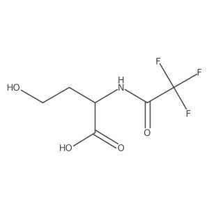 (2R)-4-hydroxy-2-(trifluoroacetamido)butanoic acid结构式