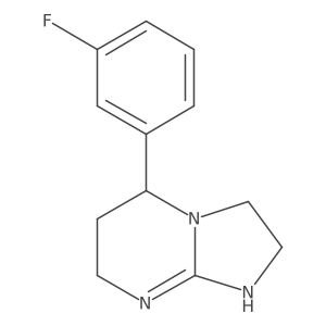 5-(3-fluorophenyl)-2H,3H,5H,6H,7H,8H-imidazo[1,2-a]pyrimidine Structure