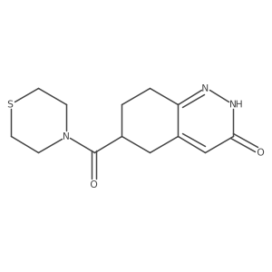 6-(Thiomorpholine-4-carbonyl)-5,6,7,8-tetrahydrocinnolin-3(2H)-one结构式
