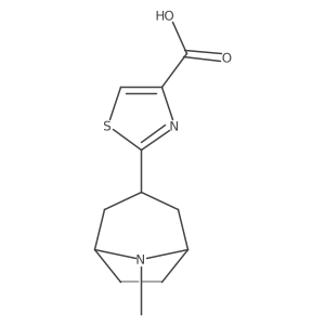2-(8-Methyl-8-azabicyclo[3.2.1]octan-3-yl)-1,3-thiazole-4-carboxylic acid Structure