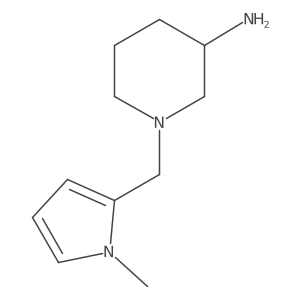 1-[(1-methyl-1H-pyrrol-2-yl)methyl]piperidin-3-amine结构式