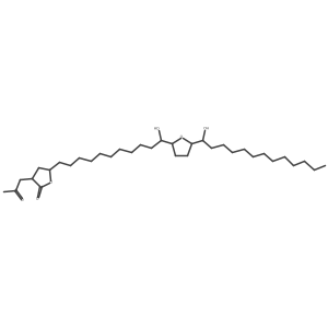 (3S,5S)-5-[(11R)-11-hydroxy-11-[(2R,5R)-5-[(1R)-1-hydroxytridecyl]oxolan-2-yl]undecyl]-3-(2-oxopropyl)oxolan-2-one Structure