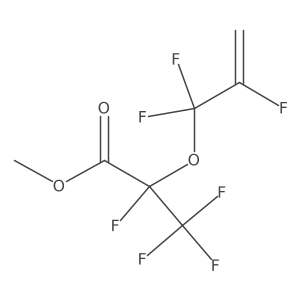 Methyl 2,3,3,3-tetrafluoro-2-[(1,1,2-trifluoro-2-propen-1-yl)oxy]-propanoate Structure