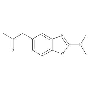 2-Propanone, 1-[2-(dimethylamino)-5-benzoxazolyl]-结构式