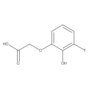 2-(3-Fluoro-2-hydroxyphenoxy)acetic acid Structure